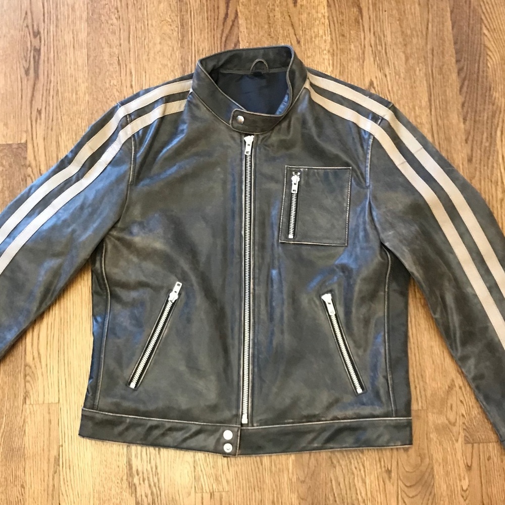 Scully Leather Motorcycle Jacket, Medium